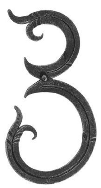 Hausnummer 12x5mm, Höhe 180mm, Breite 100mm