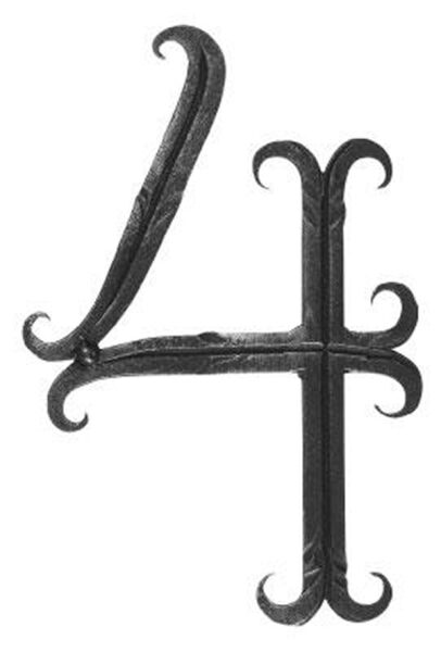 Hausnummer 12x5mm, Höhe 180mm, Breite 100mm
