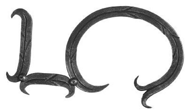 Hausnummer 12x5mm, Höhe 180mm, Breite 100mm