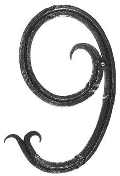 Hausnummer 12x5mm, Höhe 180mm, Breite 100mm