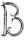 Buchstabe groß 12x5mm, Höhe 180mm, Breite 100mm