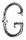 Buchstabe groß 12x5mm, Höhe 180mm, Breite 100mm