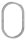 Ring 12mm, glatt, oval, H: 180mm, B: 110mm, offen