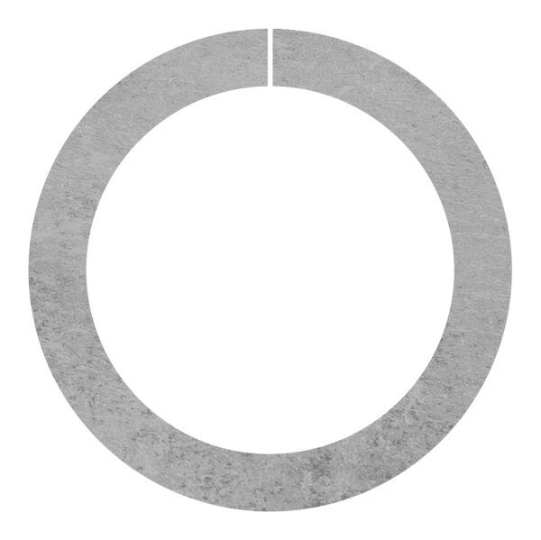 Ring 12x12mm, glatt, AußenØ 100mm, offen
