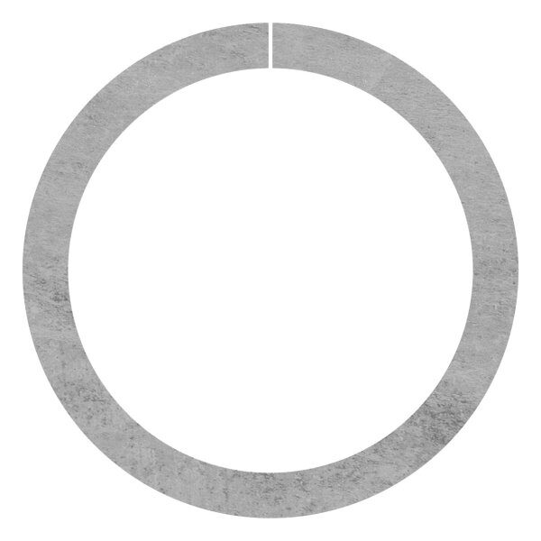 Ring 12x12mm, glatt, AußenØ 130mm, offen