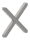 Kreuz 12x12mm, glatt, H: 100mm, B: 100mm