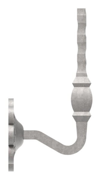 Handlaufträger mit Ronde 93mm, flach, Bügel 14x14mm