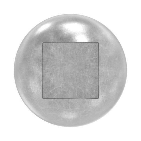 Massivkugel 25mm, glatt, mit Quadrat-Sackloch 12,3x12,3mm