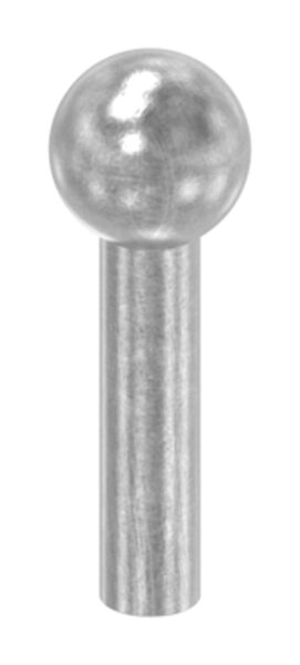 Kugelkopfbolzen glatt, Kugel 10mm, SchaftØ 5mm, Schaftlänge: 20mm