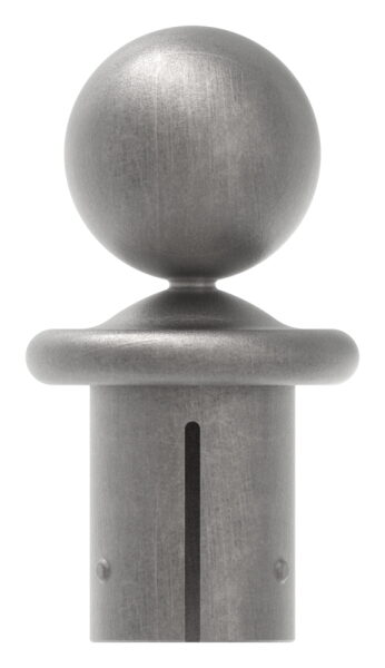 Kugelrohrknopf Eisen für 48,3mm, für max. Wandstärke 3,5mm, Kugel  Ø 50mm