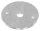 Ronde 70x4mm mit 2x Befestigungsbohrungen 6,5mm und 1x Bohrung Ø 12,5mm, S235JR
