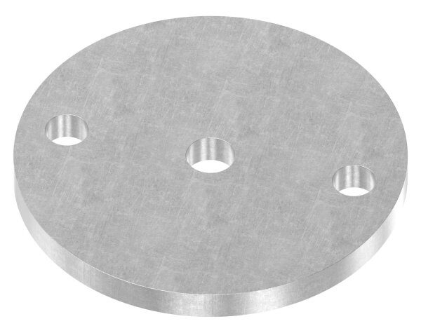 Ankerplatte 100x8mm, 2 Befestigungsbohrungen 11mm, 1 Bohrung Ø 12,5mm, S235JR