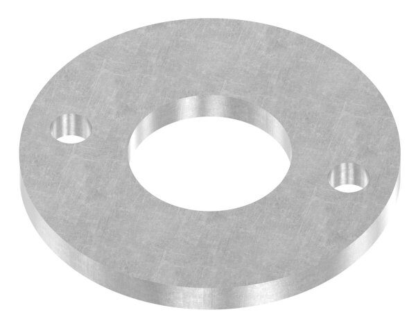 Ankerplatte 100x8mm, 2 Befestigungsbohrungen Ø 11mm, 1 Mittelbohrung Ø 43mm