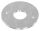 Ankerplatte 120x8mm, 2 Befestigungsbohrungen Ø 11mm, 1 Mittelbohrung Ø 43mm, S235JR
