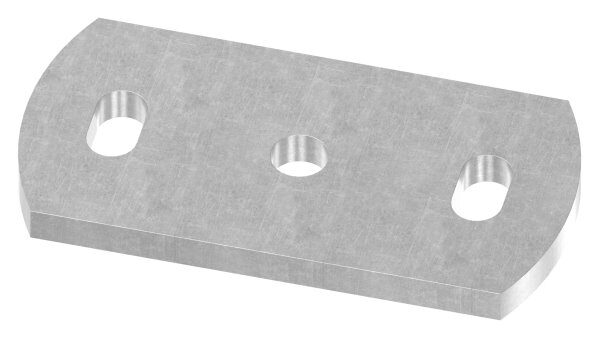 Ankerplatte 120x60x8mm, 2 Befestigungsbohrungen 11x20mm, 1 Bohrung 12,5mm, S235JR