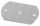 Ankerplatte 150x100x8mm, 2 Befestigungsbohrungen 13mm, 1 Bohrung 12,5mm, S235JR
