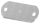 Ankerplatte 170x100x10mm, 2 Befestigungsbohrungen 13x30mm, 1 Bohrung 12,5mm, gelasert, S235JR