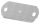 Ankerplatte 170x100x8mm, 2 Befestigungsbohrungen 13x30mm, 1 Bohrung 12,5mm, S235JR