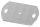 Ankerplatte 170x120x8mm, 2 Befestigungsbohrungen 13x30mm, 1 Bohrung 12,5mm, S235JR