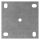 Ankerplatte 150x150x10mm, 4x Langloch 14x20mm, 1 Mittelbohrung Ø 12,5mm, S235JR