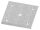 Ankerplatte 100x100x10mm, 4 Befestigungsbohrungen Ø 13mm, 1 Mittelbohrung Ø 15,8mm, S235JR