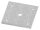 Ankerplatte 100x100x8mm, 4 Befestigungsbohrungen Ø 11mm, 1 Bohrung 15,8mm, S235JR