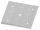 Ankerplatte 120x120x10mm, 4 Befestigungsbohrungen Ø 13mm, 1 Mittelbohrung Ø 15,8mm, gelasert, S235JR