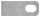 Anschweißlasche für Torband M20 100x40x8mm, Langloch 30x20mm, S235JR