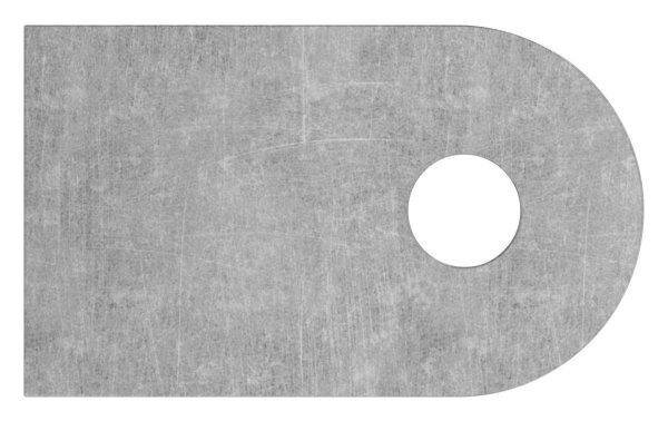 Anschweißlasche 50x30x6mm, Rundloch 9mm, S235JR