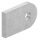 Anschweißlasche 50x30x6mm, Rundloch 9mm, S235JR