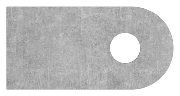 Anschweißlasche 50x25x6mm, Rundloch Ø 9mm, S235
