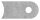 Anschweißlasche 50x25x6mm, Rundloch Ø 9mm, Anschluss 42,4mm, S235