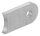Anschweißlasche 50x25x6mm, Rundloch Ø 9mm, Anschluss 42,4mm, S235