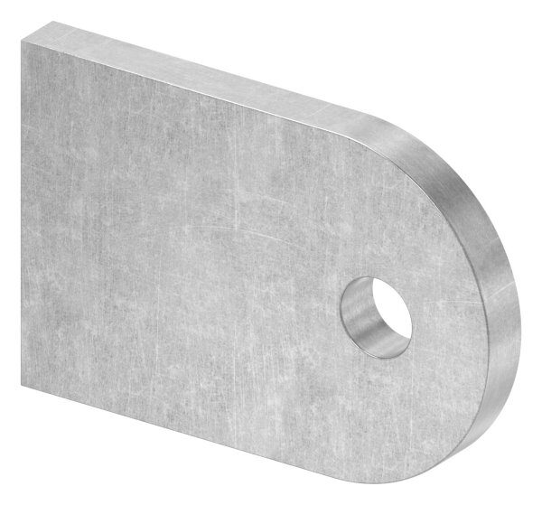 Anschweißlasche 60x40x6mm, Rundloch 9mm, S235JR
