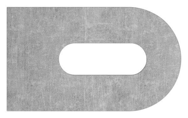 Anschweißlasche 50x30x6mm, Langloch 25x9mm, S235JR
