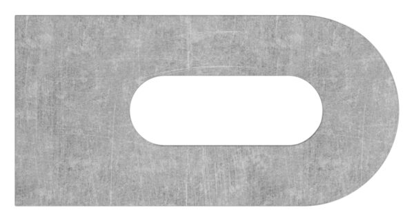 Anschweißlasche 50x25x6mm, Langloch 25x9mm, S235