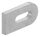 Anschweißlasche 50x25x6mm, Langloch 25x9mm, S235