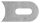 Anschweißlasche 50x30x6mm, Langloch 25x9mm, mit Anschluss 42,4mm S235JR