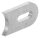 Anschweißlasche 50x30x6mm, Langloch 25x9mm, mit Anschluss 42,4mm S235JR