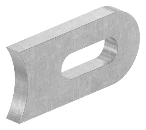 Anschweißlasche 50x25x6mm, Langloch 25x9mm,...