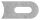 Anschweißlasche 50x25x6mm, Langloch 25x9mm, Anschluss 42,4mm, S235