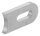Anschweißlasche 50x25x6mm, Langloch 25x9mm, Anschluss 42,4mm, S235
