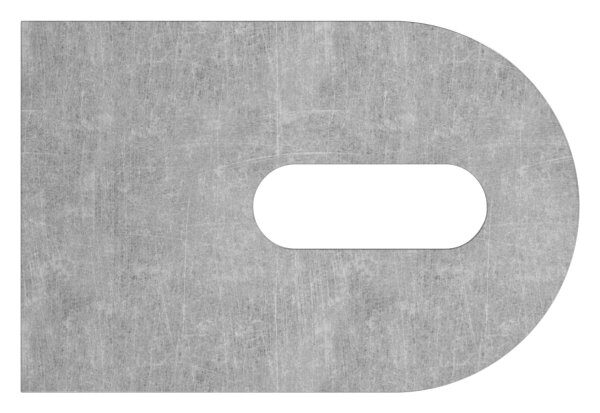 Anschweißlasche 60x40x6mm, Langloch 9x25mm, S235JR