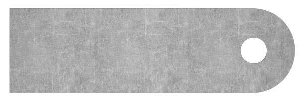 Anschweißlasche 100x30x6mm, Rundloch 9mm, S235JR