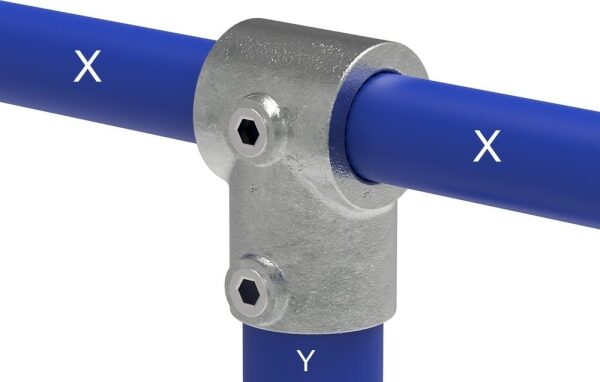 T-Stück kurz, für Rohr Ø 42,4 / 48,3mm,...