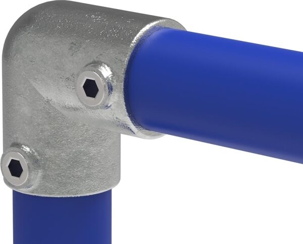 Rohrbogen 90°, für Rohr Ø 48,3mm, Temperguss, feuer- und nachträglich elektroverzinkt