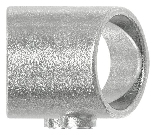 T-Stück, verstellbar 30 - 60°, für Rohr Ø 48,3mm, Temperguss, feuer- und nachträglich elektroverzinkt