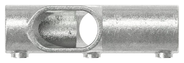 Kreuzstück, verstellbar 30 - 45°, für Rohr Ø 42,4mm, Temperguss, feuer- und nachträglich elektroverzinkt