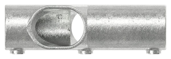 Kreuzstück, verstellbar 30 - 45°, für Rohr Ø 48,3mm, Temperguss, feuer- und nachträglich elektroverzinkt