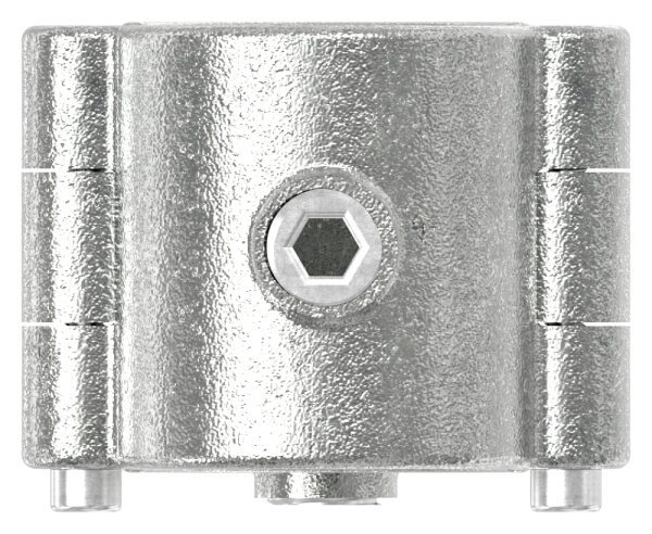 Kreuzverbinder aufklappbar, für Rohr Ø 48,3mm, Temperguss, feuer- und nachträglich elektroverzinkt